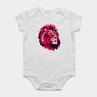 Pink Lion Baby Bodysuit